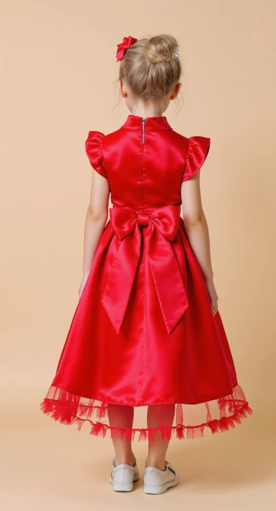 Girl Red Dress