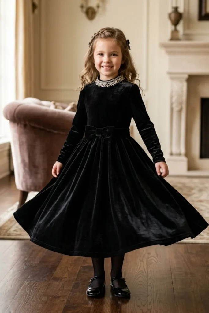 Girls Black Dress