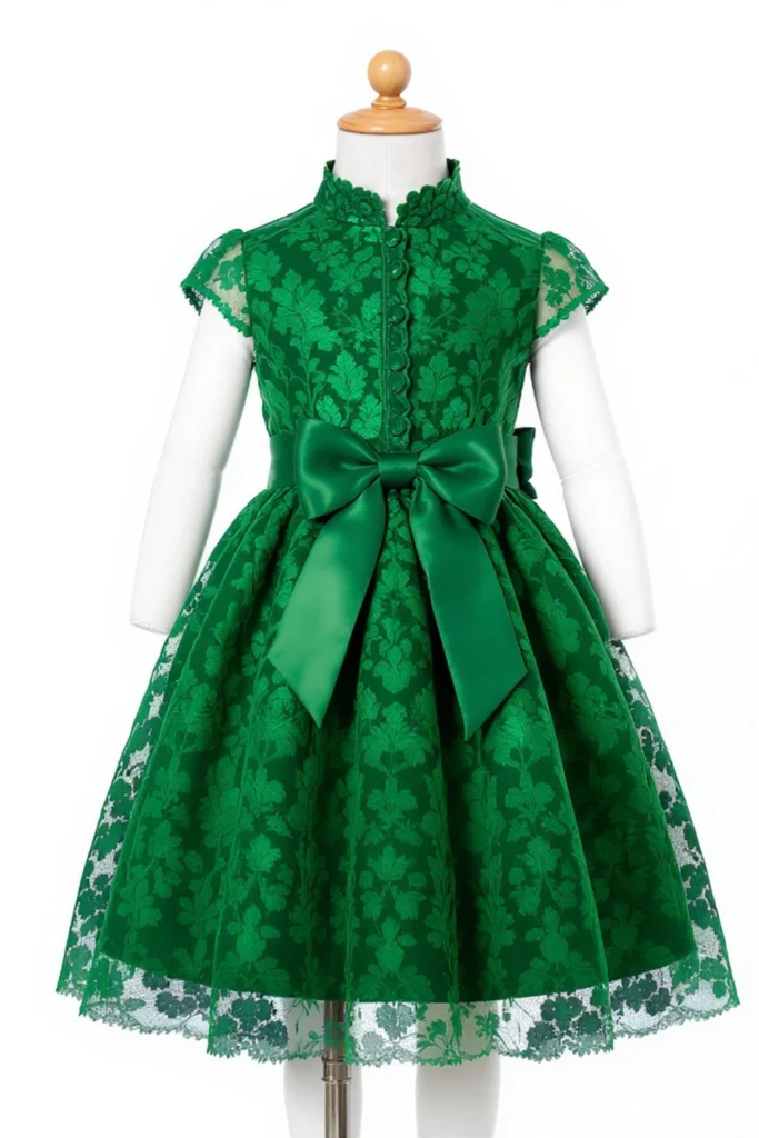 Girl Green Dress