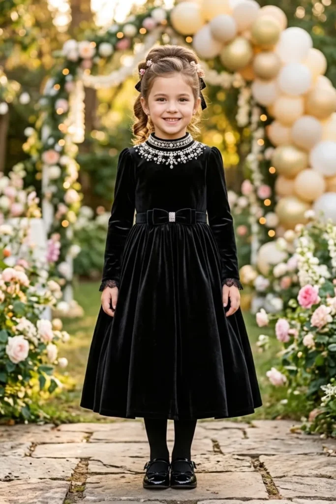 Girls Black Dress