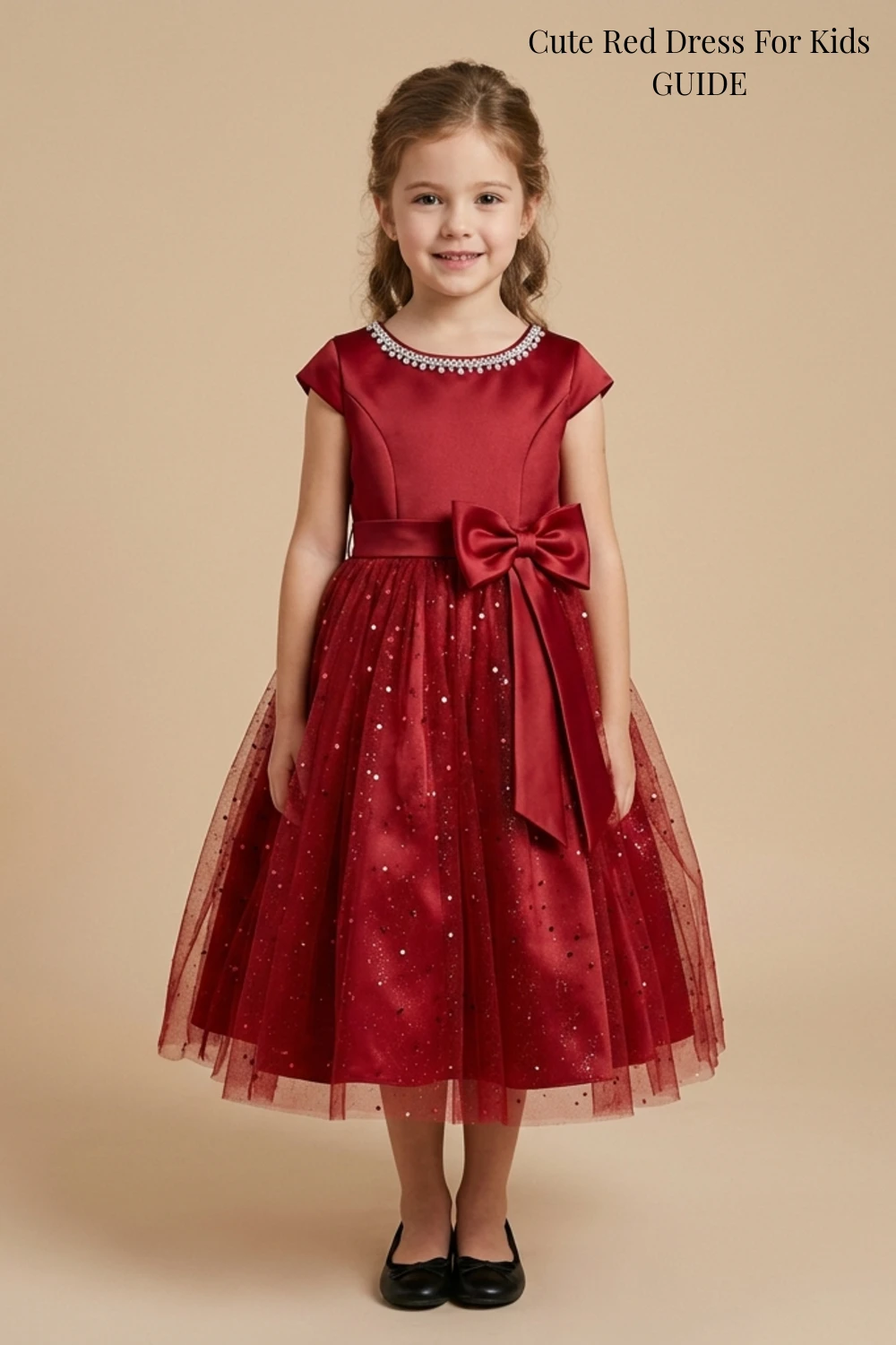 Cute Red Dress For Kids