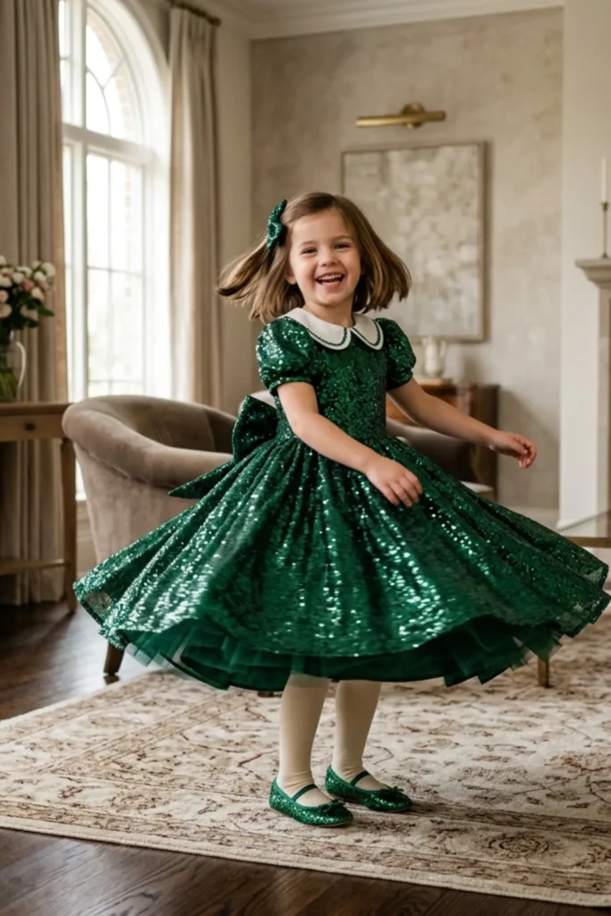 Green Dresses For Kids