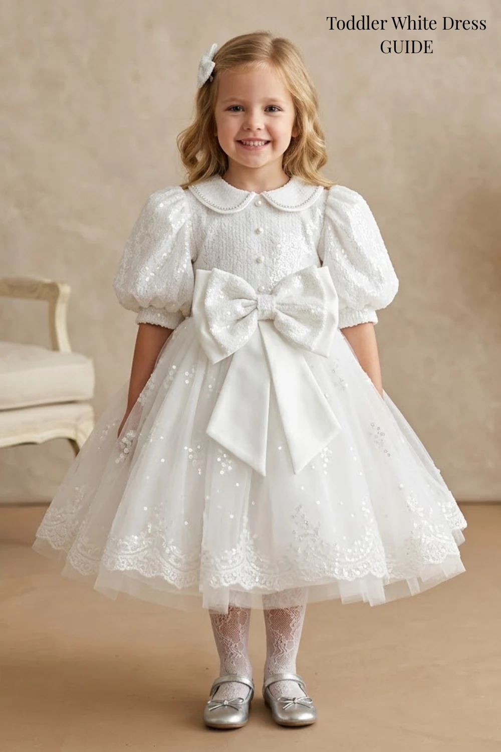 Toddler White Dress