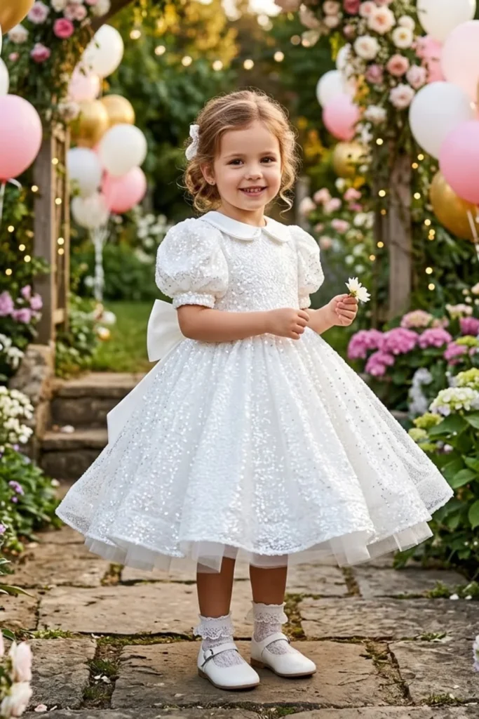 Toddler White Dress