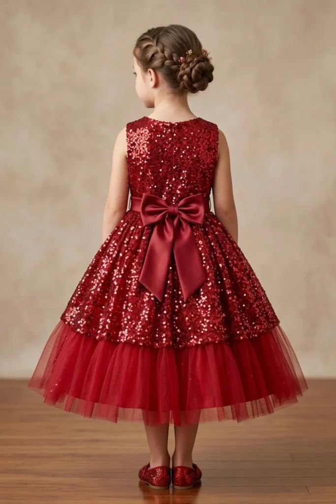 Girls Red Dress