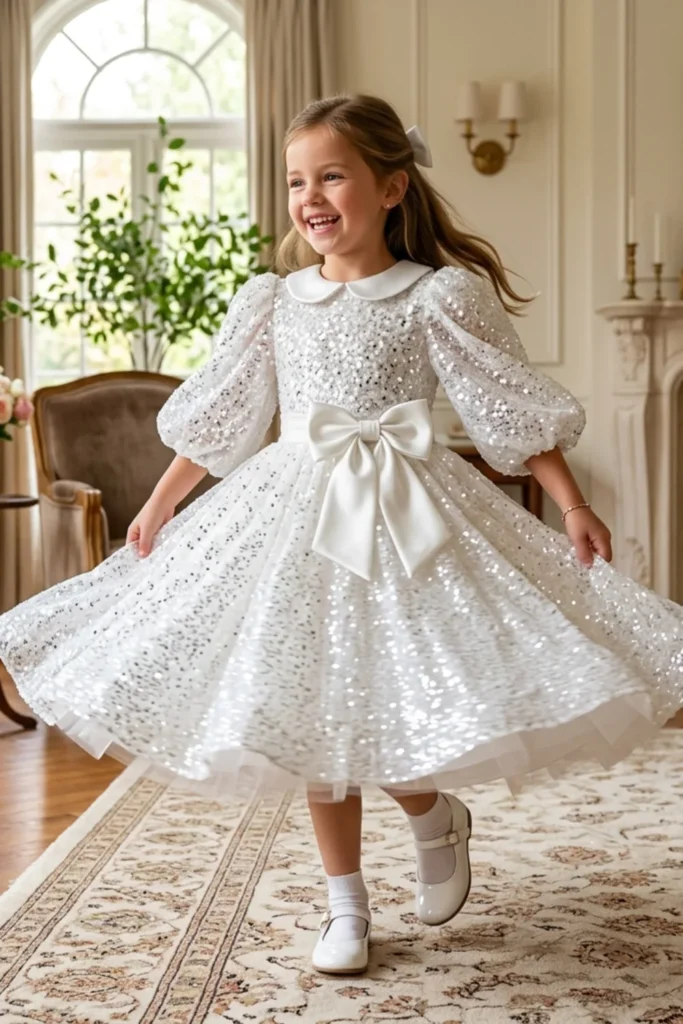Girls White Dress