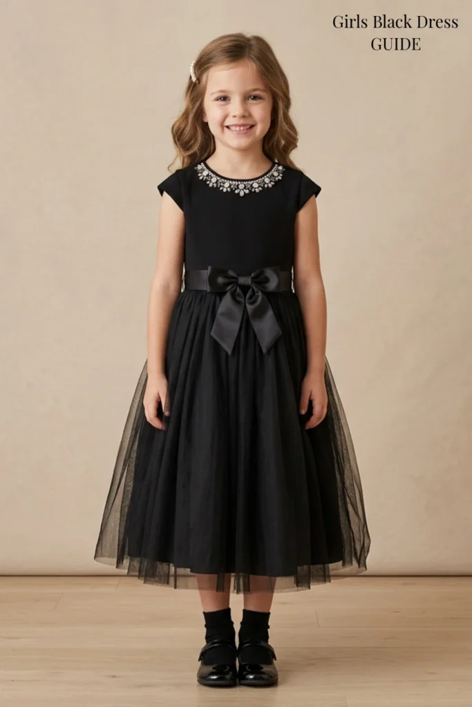 Girls Black Dress