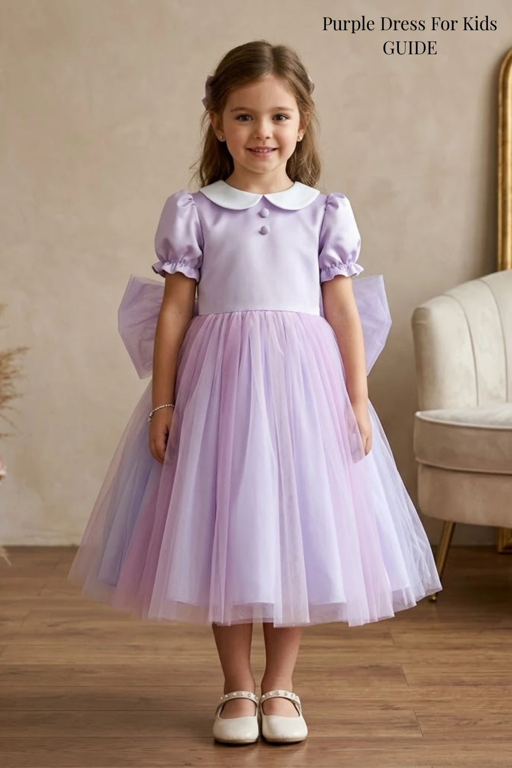 Purple Dress For Kids