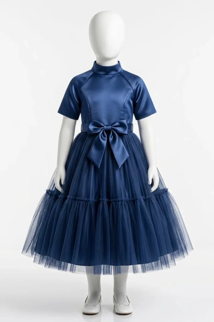 Royal Blue Dress For Kids