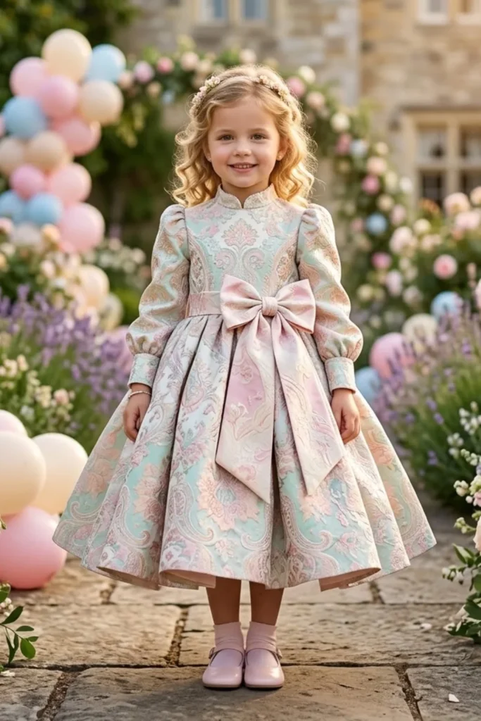 Kids Brocade Dress