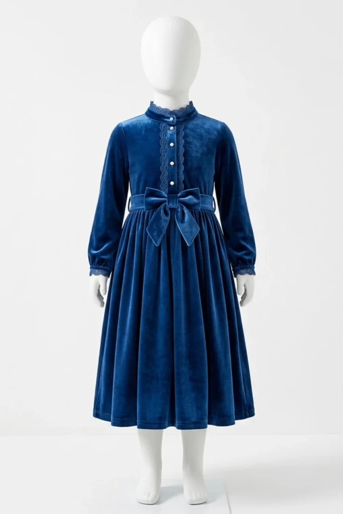 Velvet Dress For Kids