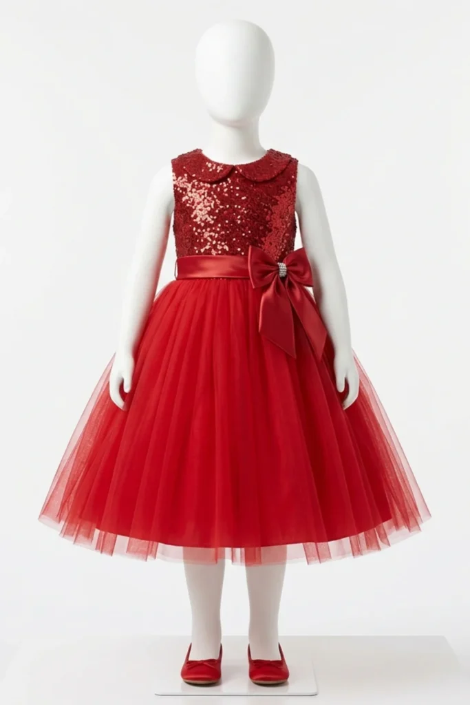 Girls Red Dress