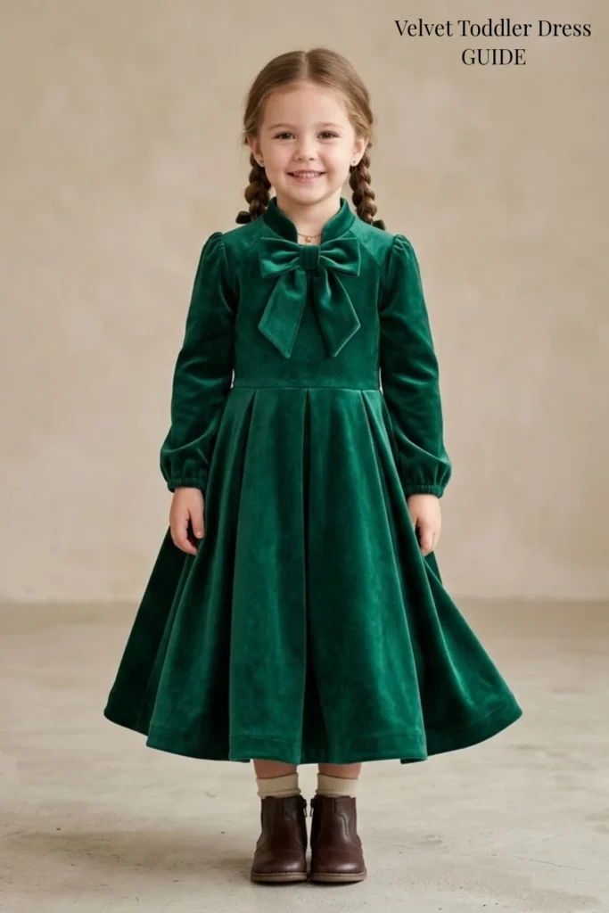 Velvet Toddler Dress