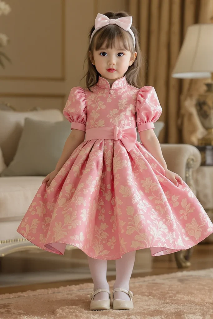 Brocade Dress Styles For Kids