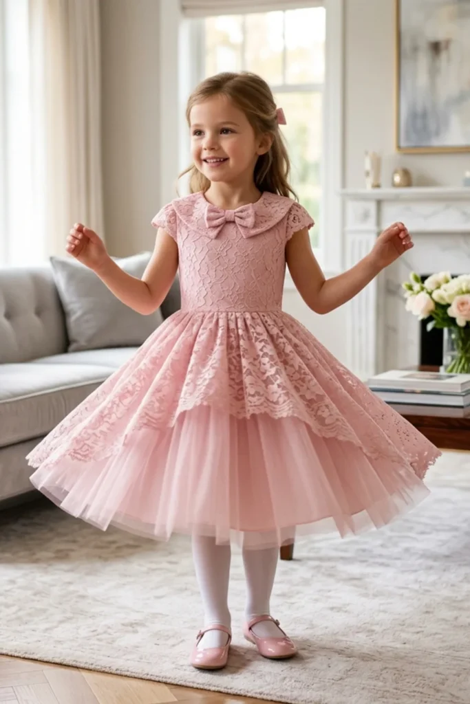Lace Dress For Kids