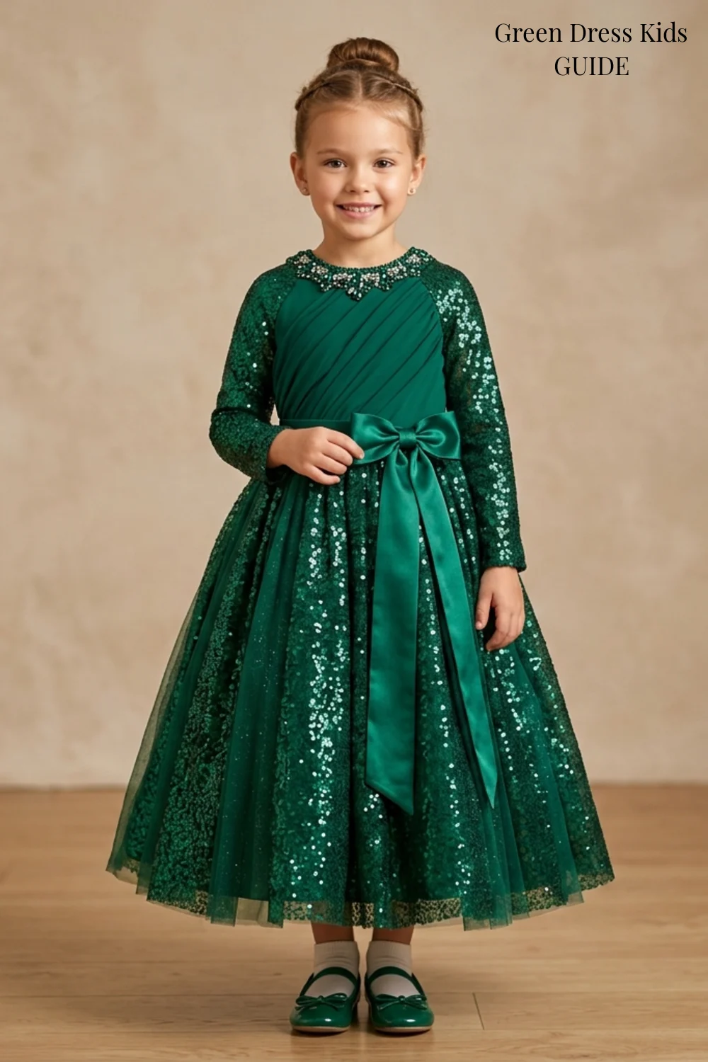 Green Dress Kids