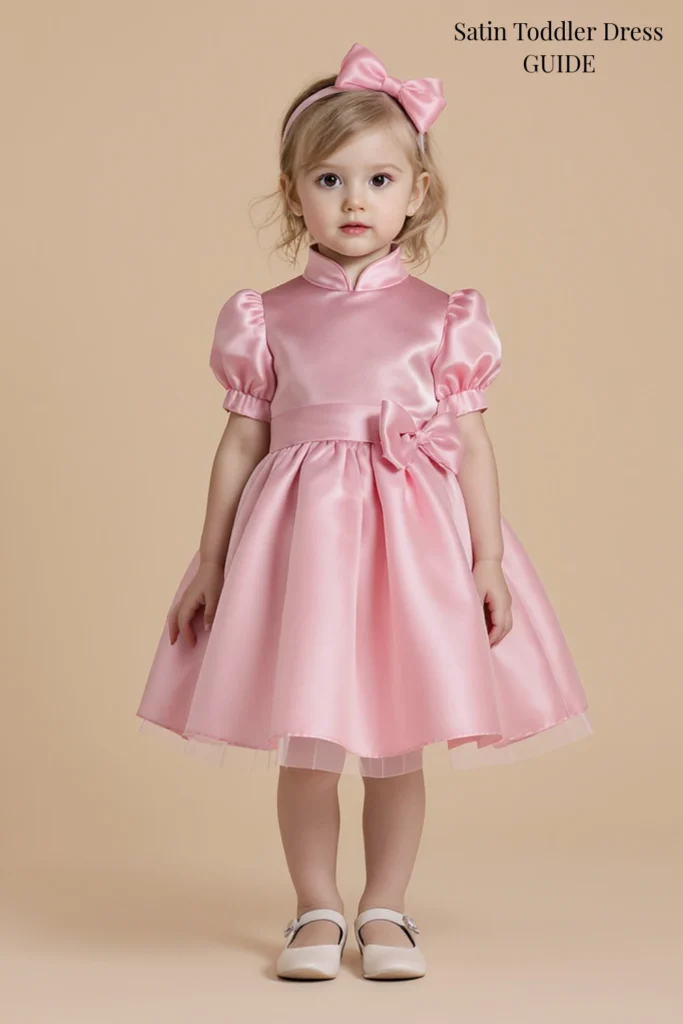Satin Toddler Dress