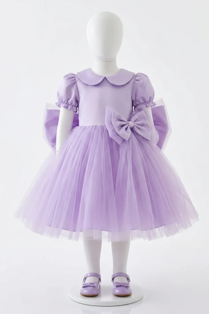 Purple Dress For Kids