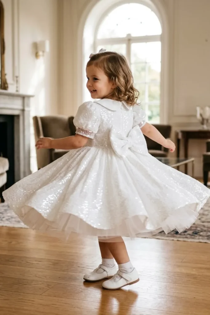 Toddler White Dress