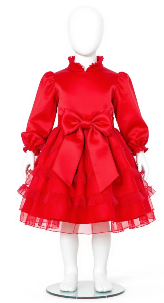 Girl Red Dress