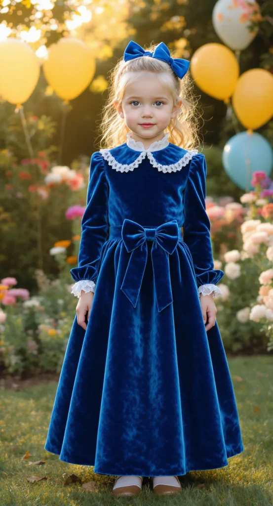 Velvet Dress For Kids