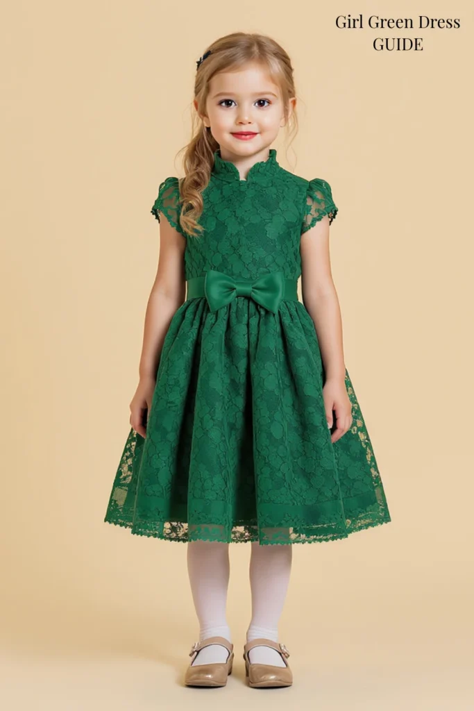 Girl Green Dress