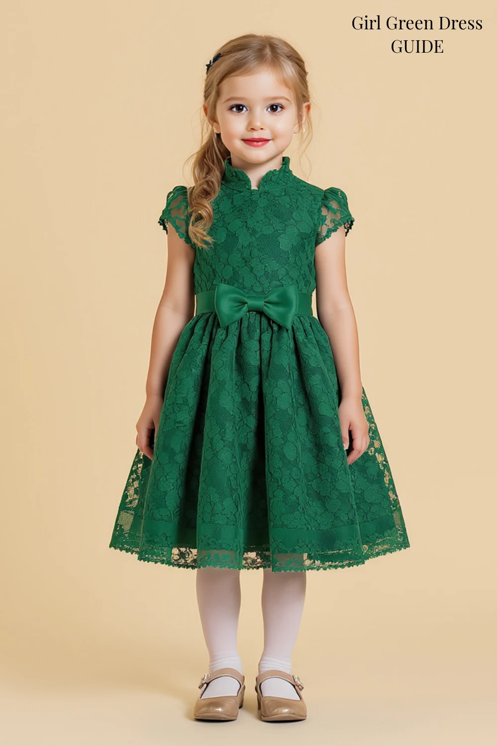 Girl Green Dress