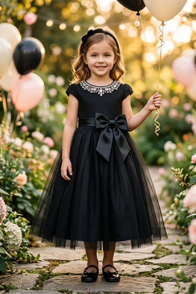 Girls Black Dress