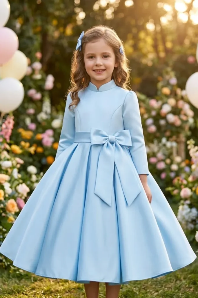 Light Blue Dress For Kids