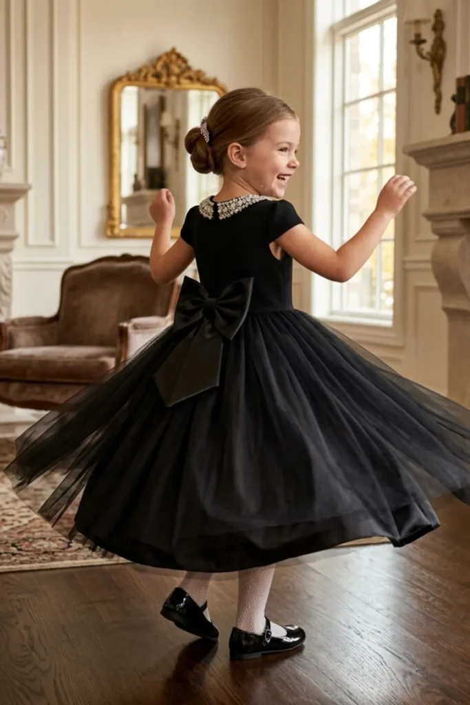 Girls Black Dress