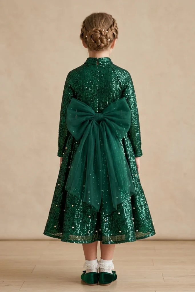 Girl Green Dress
