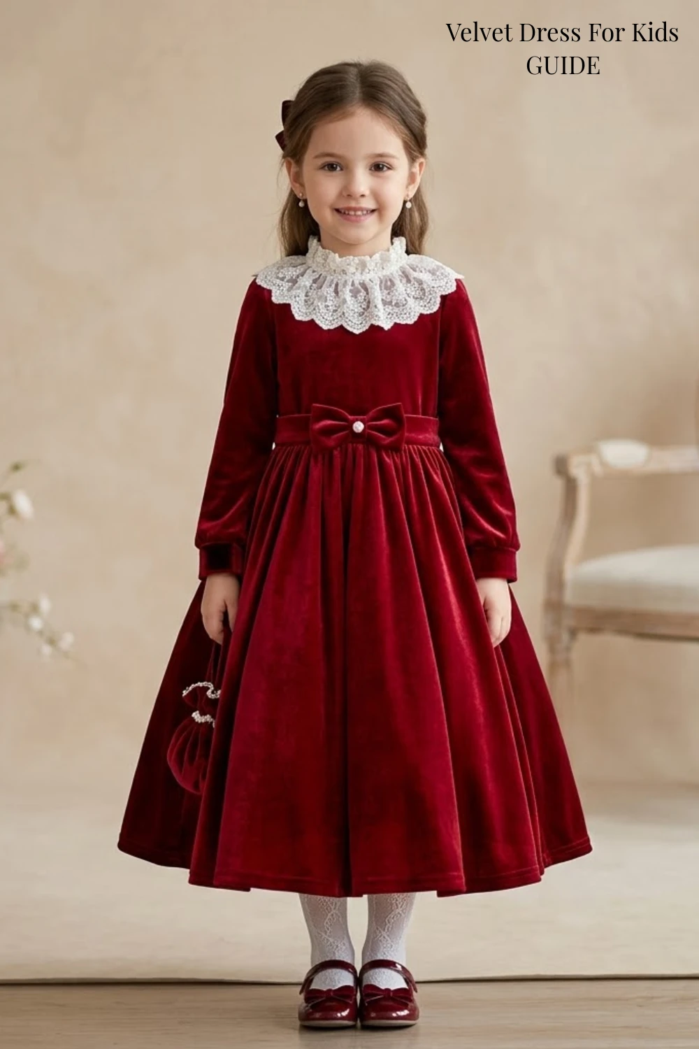 Velvet Dress For Kids