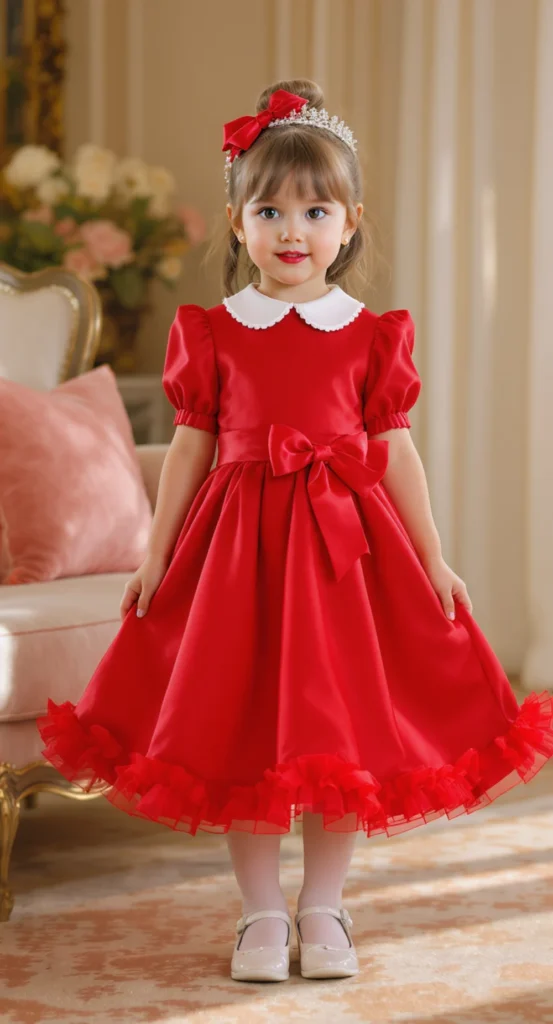 Girl Red Dress