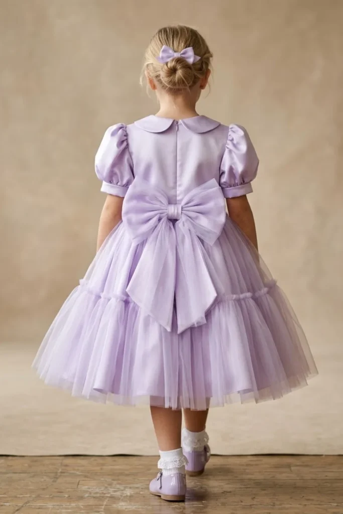 Purple Dress For Kids