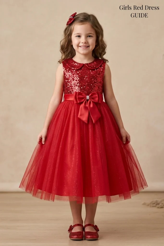 Girls Red Dress