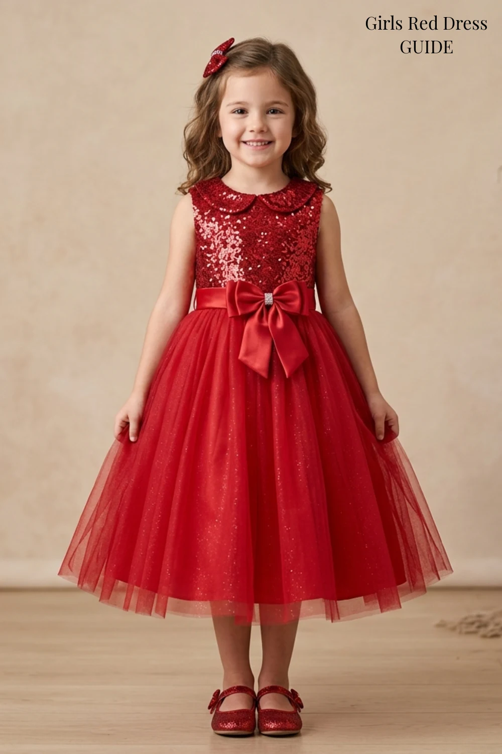Girls Red Dress