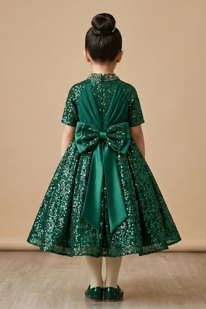 Green Dress Kids