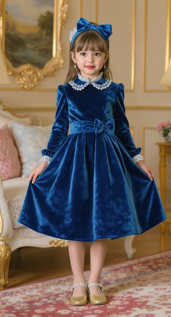Velvet Dress For Kids