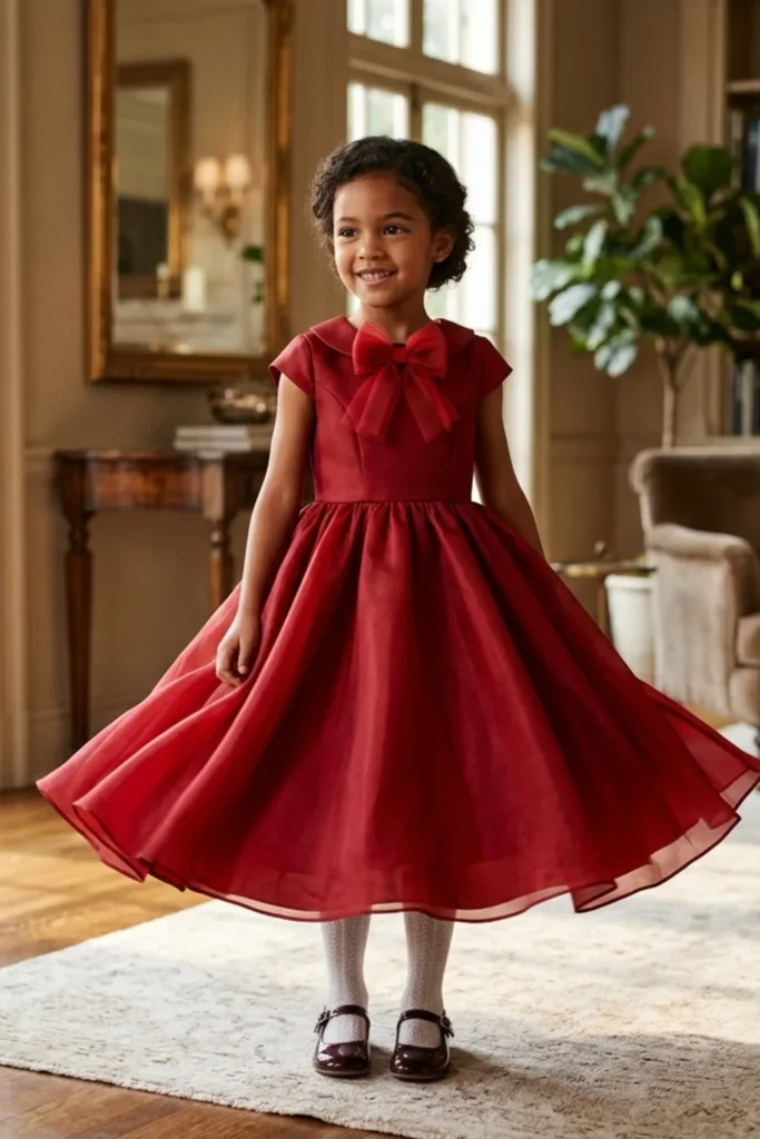 Girl Red Dress