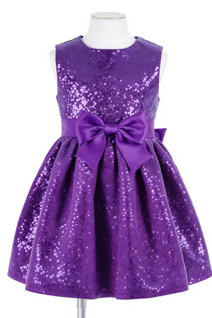 Purple Dress For Kids