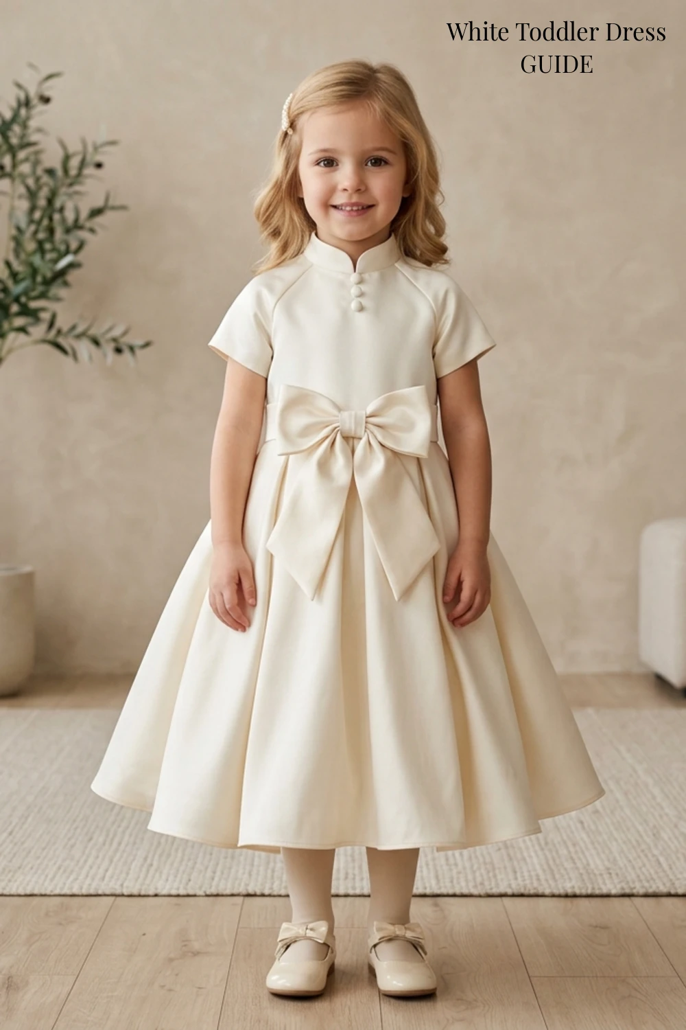 White Toddler Dress