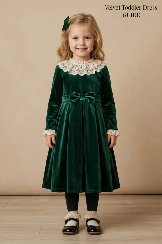 Velvet Toddler Dress