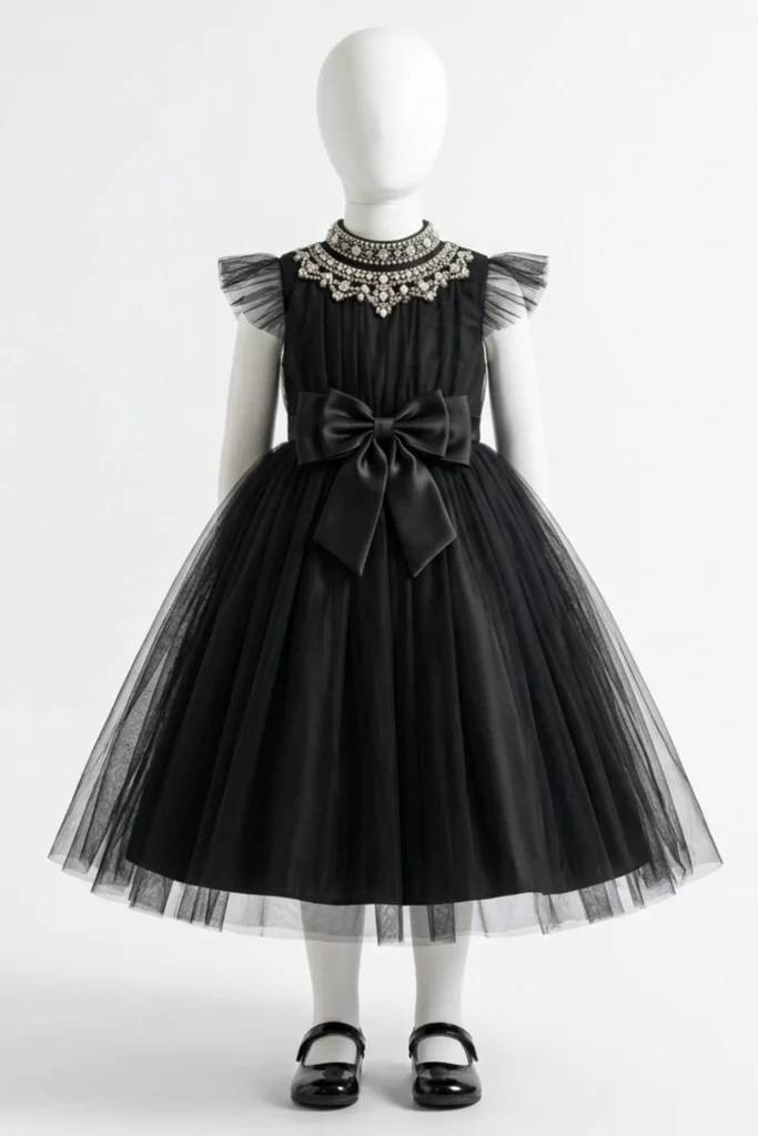 Girls Black Dress