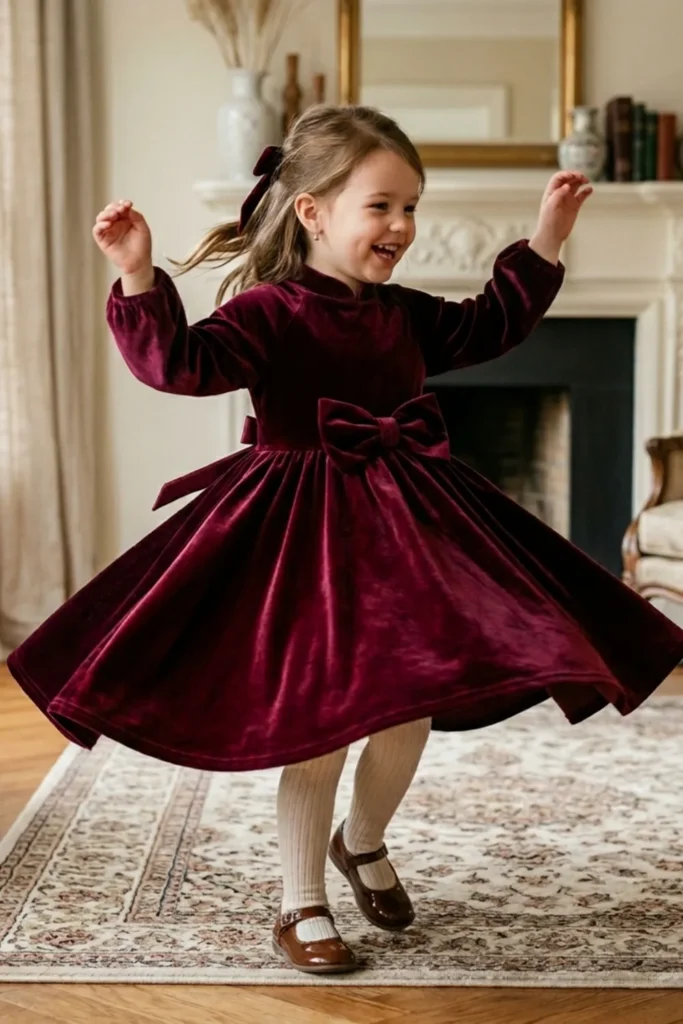 Velvet Toddler Dress