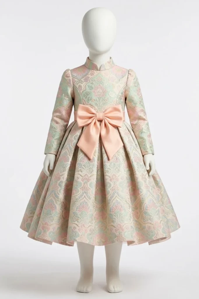 Kids Brocade Dress