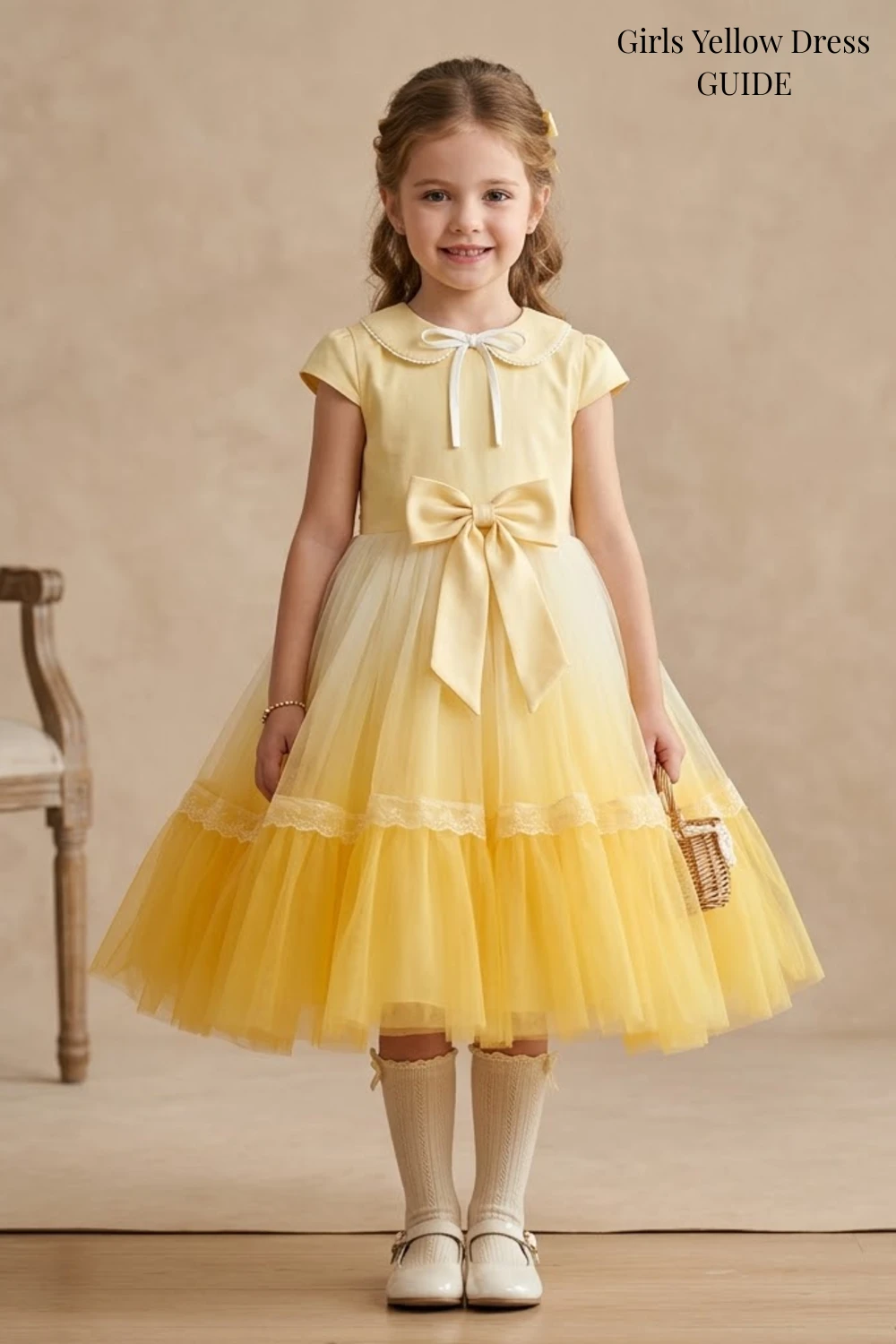 Girls Yellow Dress