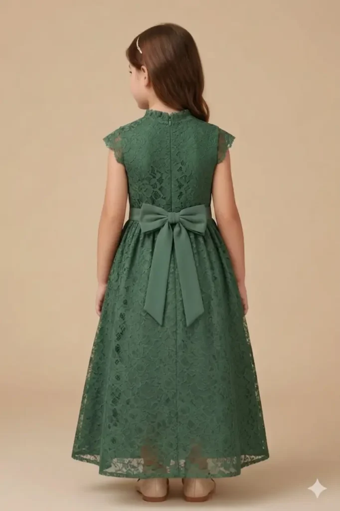 Girl Green Dress