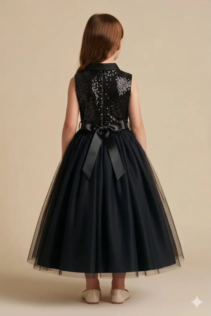 Girls Black Dress