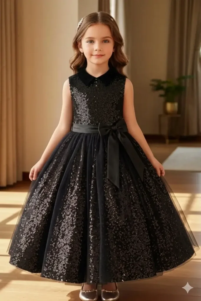 Girls Black Dress