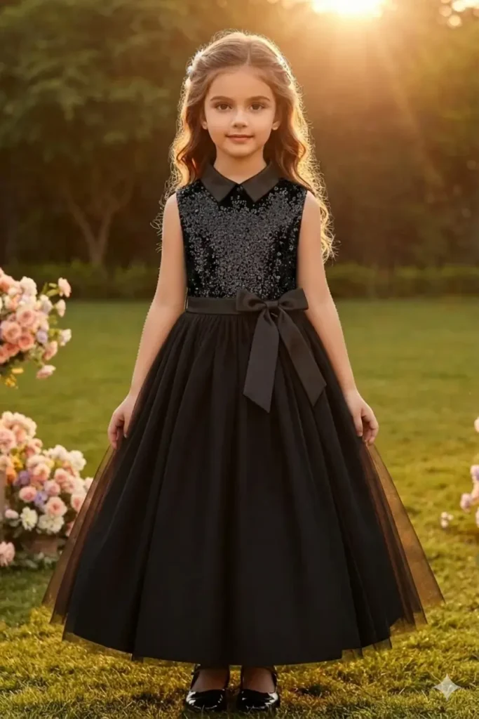 Girls Black Dress